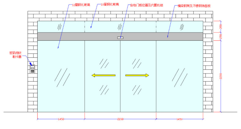 多瑪平開(kāi)感應(yīng)自動(dòng)門